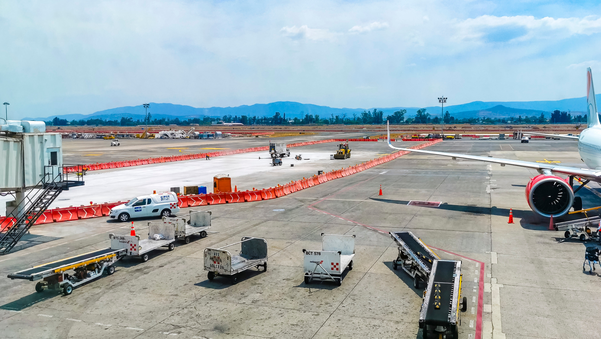 Photo showing works done on the expansion of airport Photo showing works done on the expansion of airport