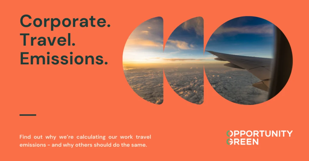 How we monitor our corporate travel emissions