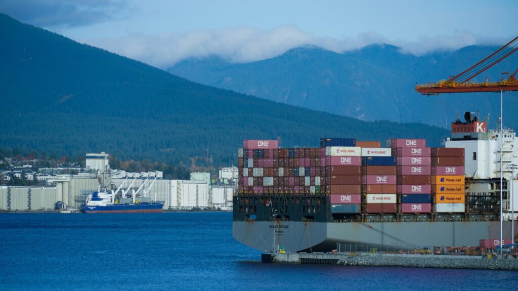 Large cargo ship