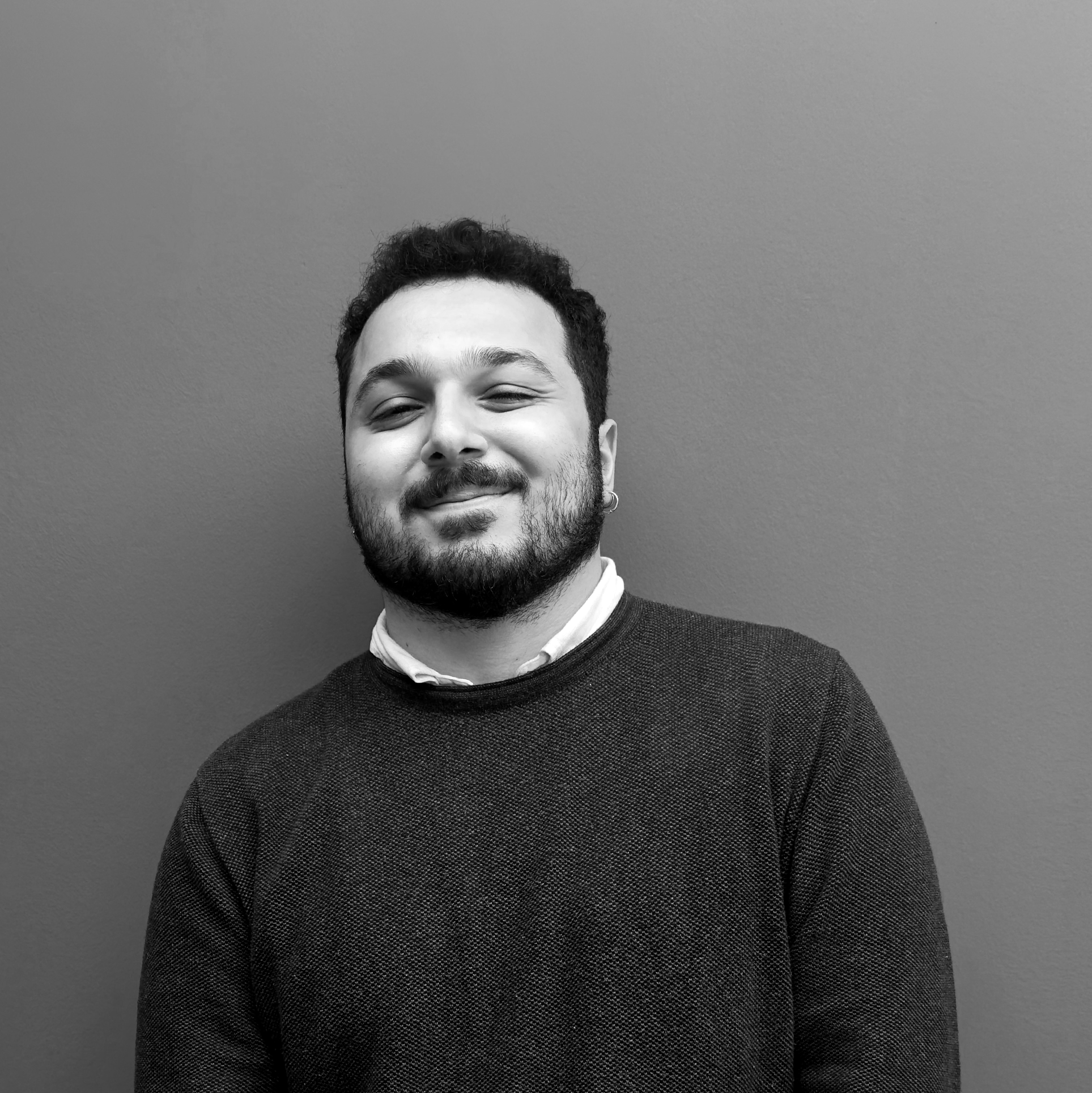 Headshot in black and white of Laurent Sammouri, Legal Officer at Opportunity Green
