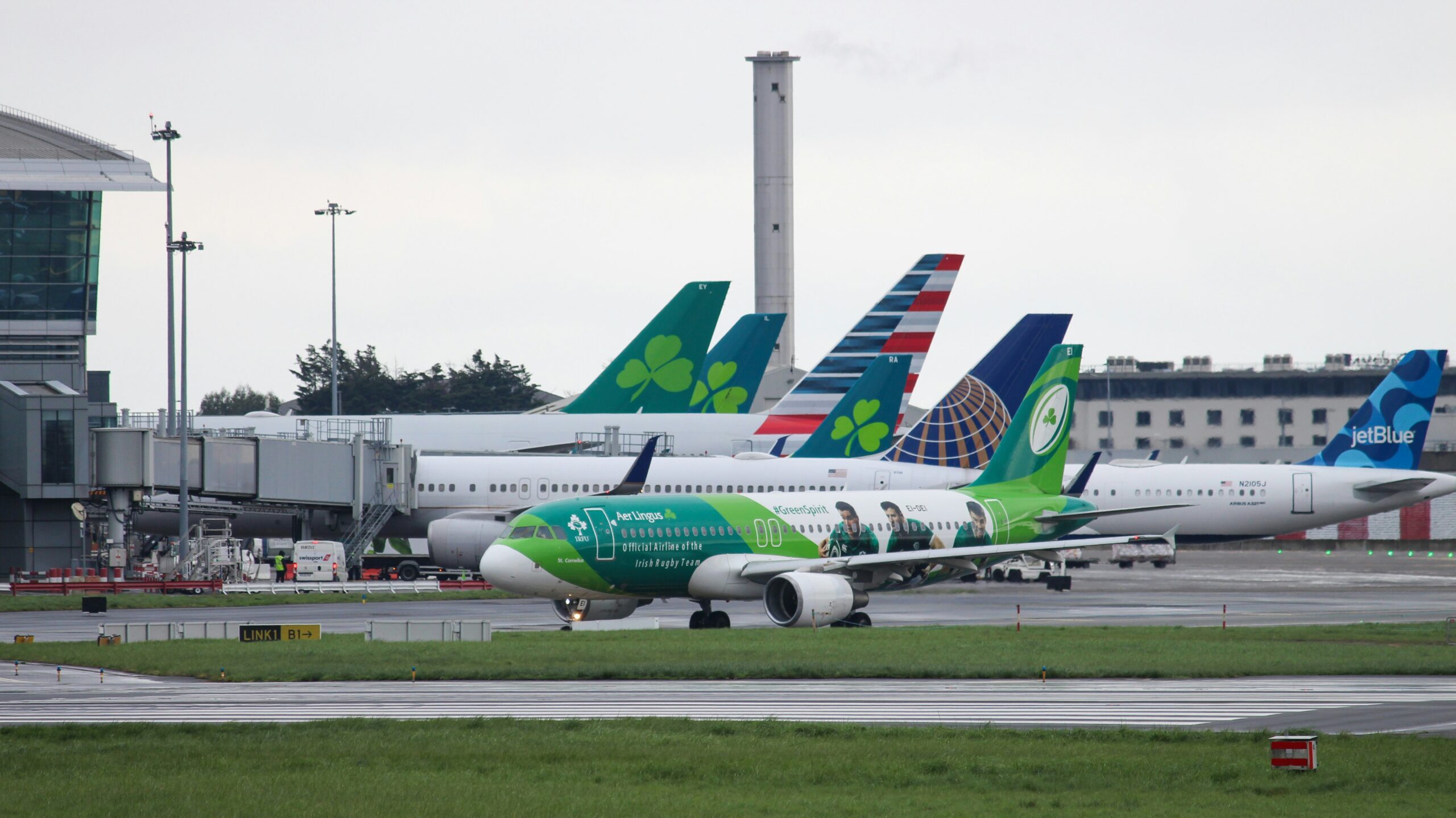 Planes at Dublin airport