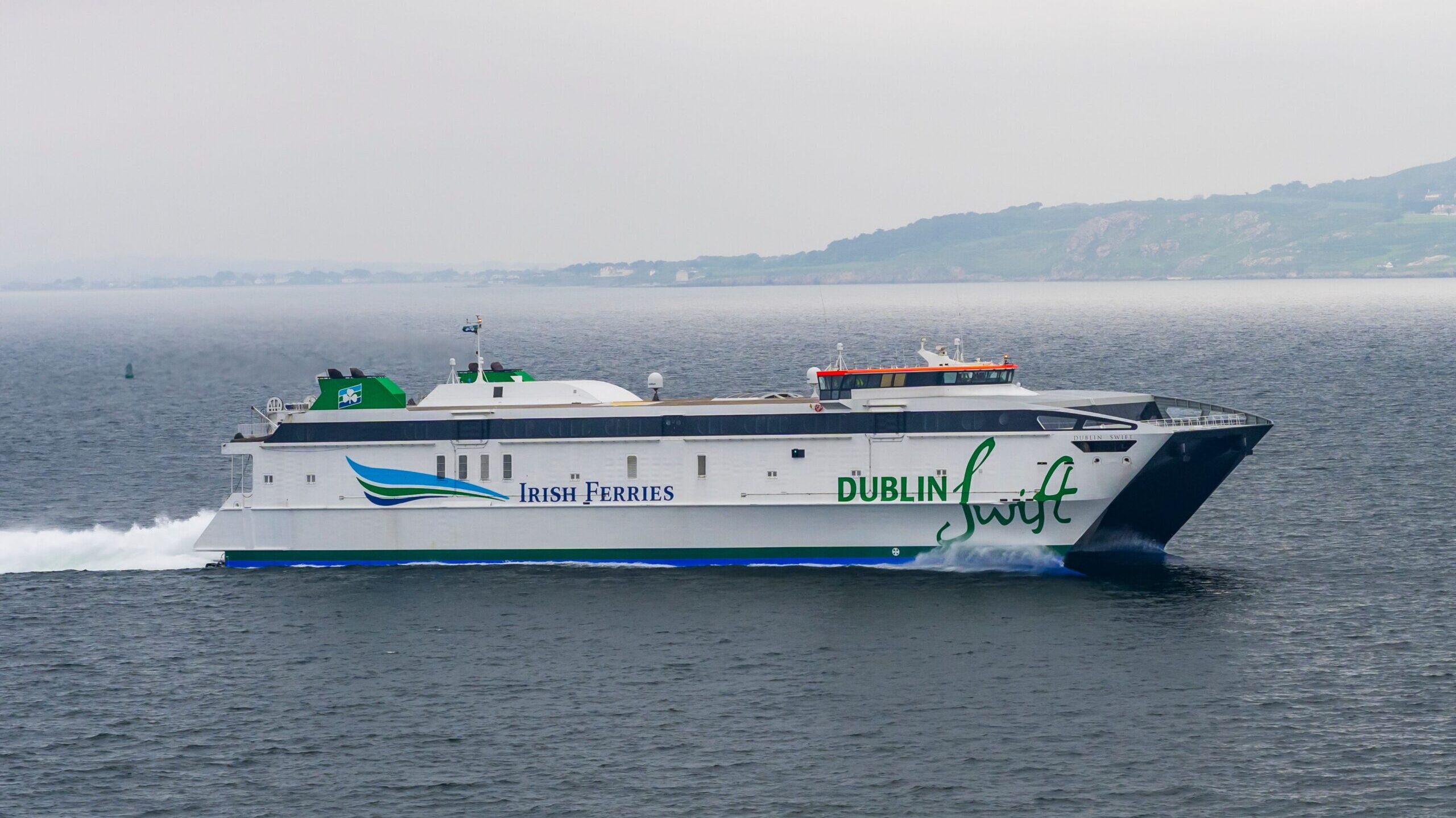 Irish Ferries sailing into port